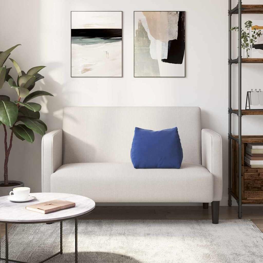 VidaXL Rugkussen Politieblauw 45 x 20 x 35 cm Katoen Stof