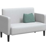 VidaXL Rugkussen Zeegroen 45 x 20 x 35 cm Katoen Stof