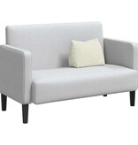 VidaXL Rugkussen Crème 45 x 20 x 35 cm Katoen Stof