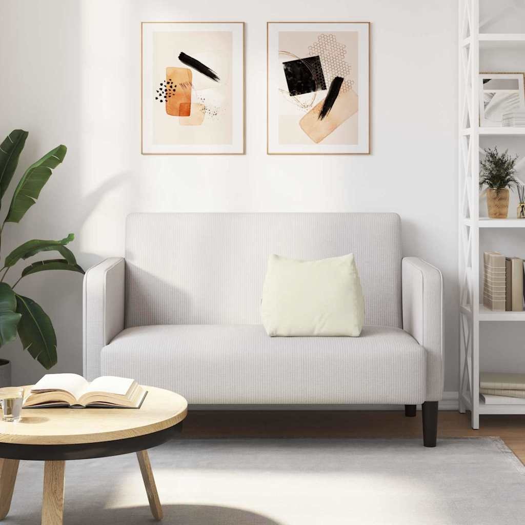 VidaXL Rugkussen Crème 45 x 20 x 35 cm Katoen Stof