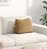 VidaXL Rugkussen Bruin 45 x 20 x 35 cm Katoen Stof