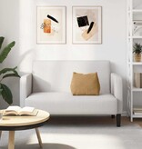 VidaXL Rugkussen Bruin 45 x 20 x 35 cm Katoen Stof