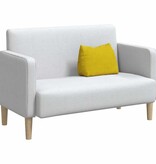 VidaXL Rugkussen Geel 45 x 20 x 35 cm Katoen Stof