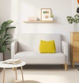 VidaXL Rugkussen Geel 45 x 20 x 35 cm Katoen Stof