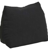 VidaXL Rugkussen Zwart 45 x 20 x 35 cm Katoen Stof