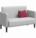 VidaXL Rugkussen Wijnrood 45 x 20 x 35 cm Katoen Stof