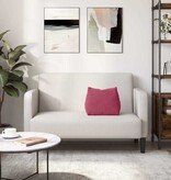 VidaXL Rugkussen Wijnrood 45 x 20 x 35 cm Katoen Stof