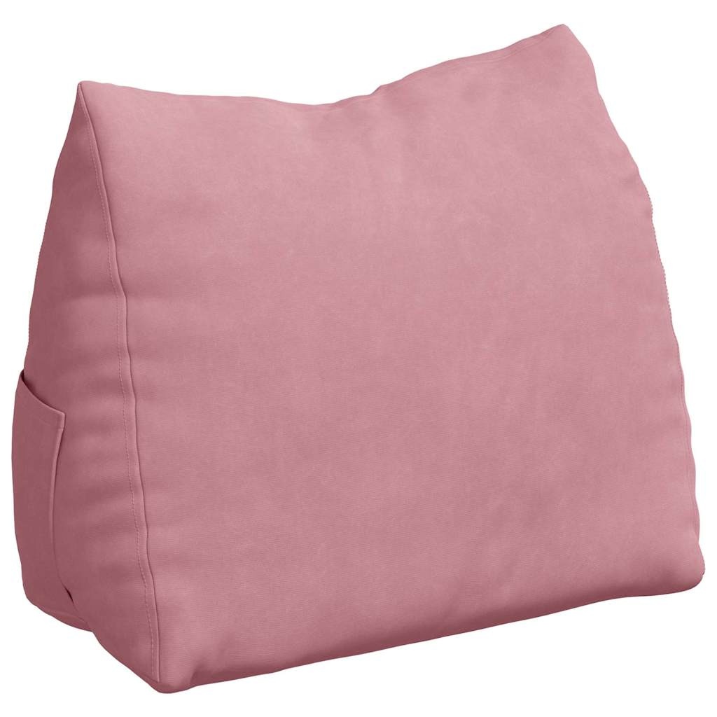 VidaXL Rugkussen Roze 45 x 20 x 35 cm Katoen Stof