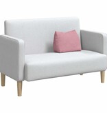 VidaXL Rugkussen Roze 45 x 20 x 35 cm Katoen Stof