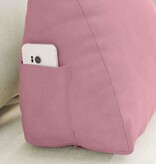 VidaXL Rugkussen Roze 45 x 20 x 35 cm Katoen Stof