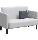 VidaXL Rugkussen Donkergrijs 45 x 20 x 35 cm Katoen Stof