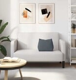 VidaXL Rugkussen Donkergrijs 45 x 20 x 35 cm Katoen Stof