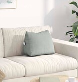 VidaXL Rugkussen Lichtgrijs 45 x 20 x 35 cm Katoen Stof