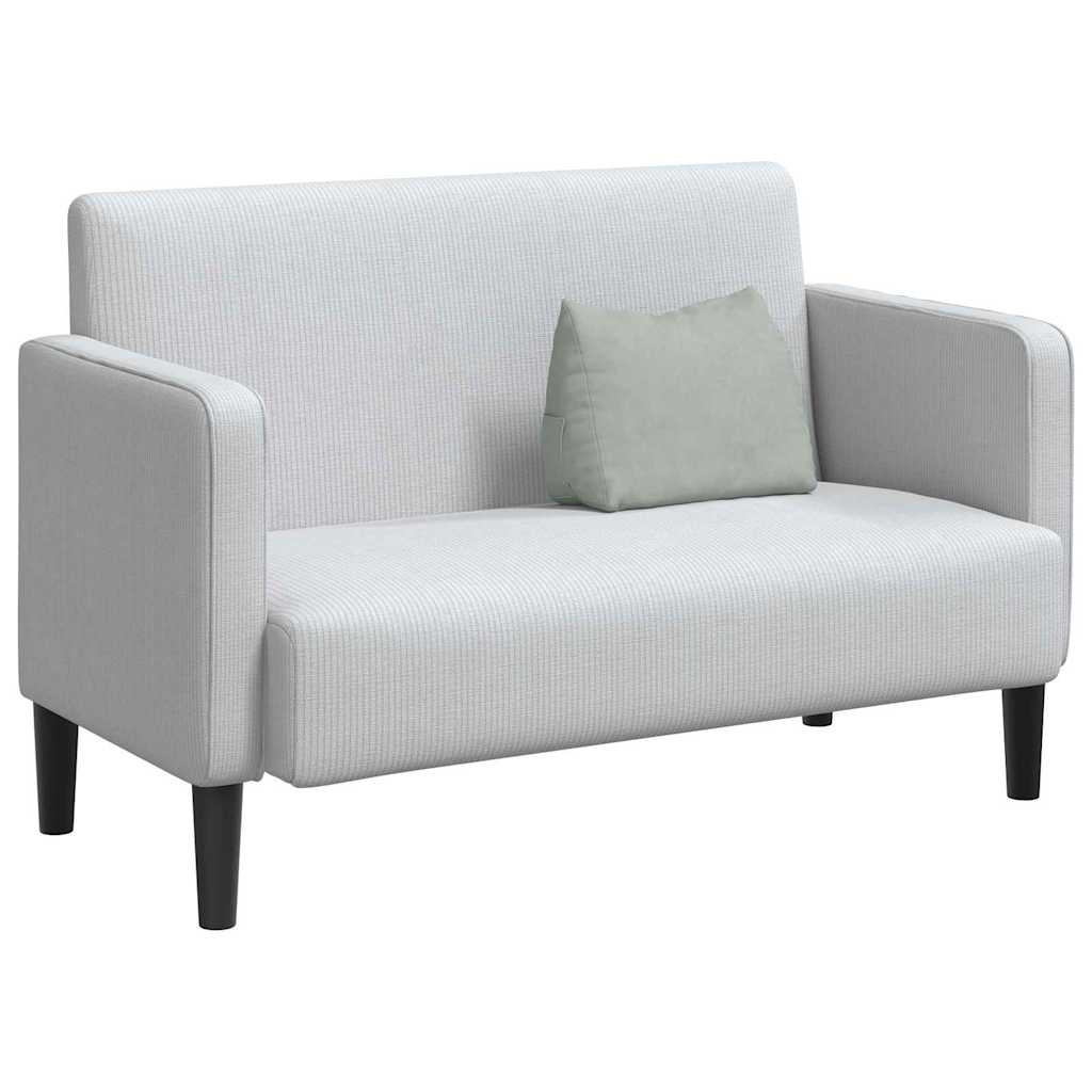 VidaXL Rugkussen Lichtgrijs 45 x 20 x 35 cm Katoen Stof