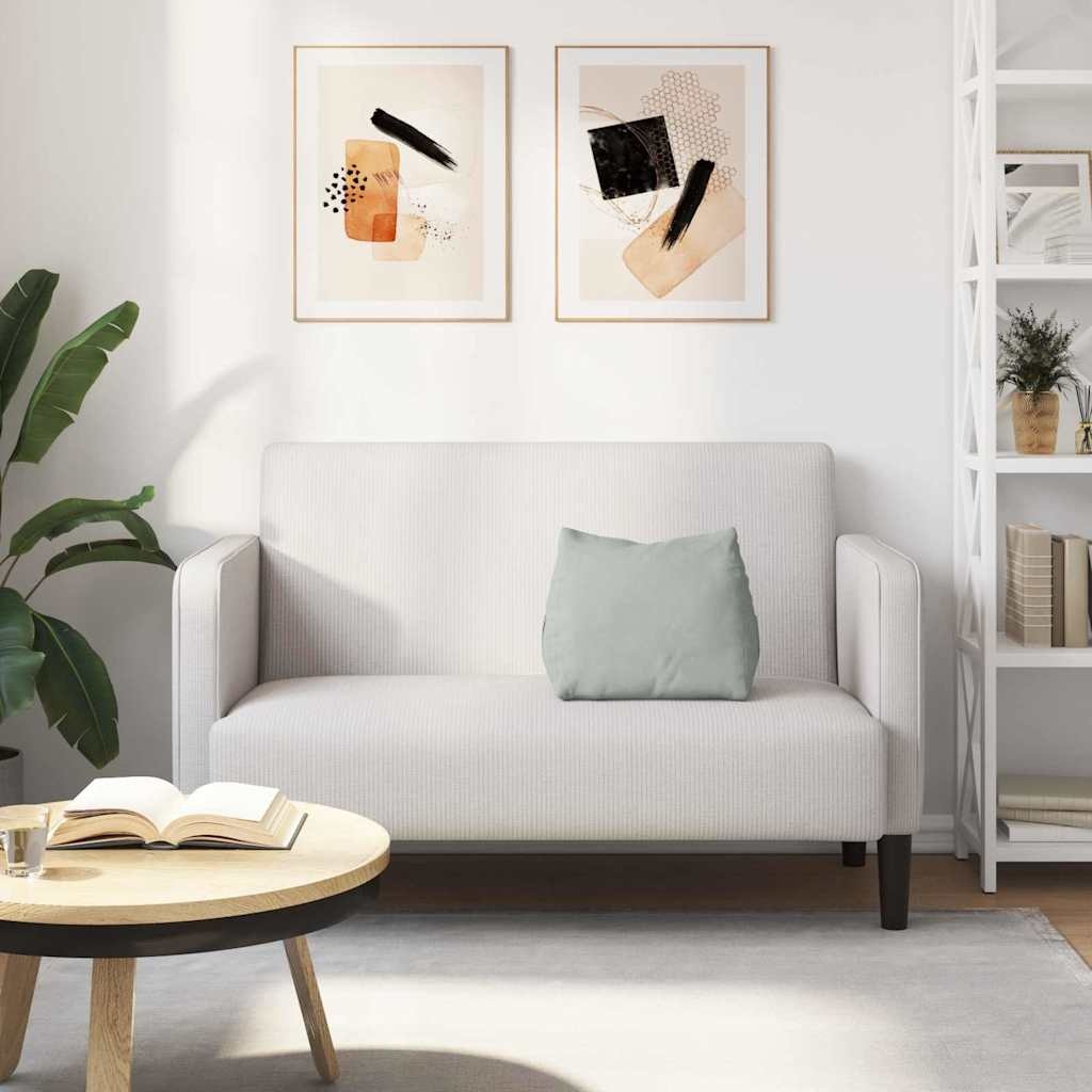 VidaXL Rugkussen Lichtgrijs 45 x 20 x 35 cm Katoen Stof