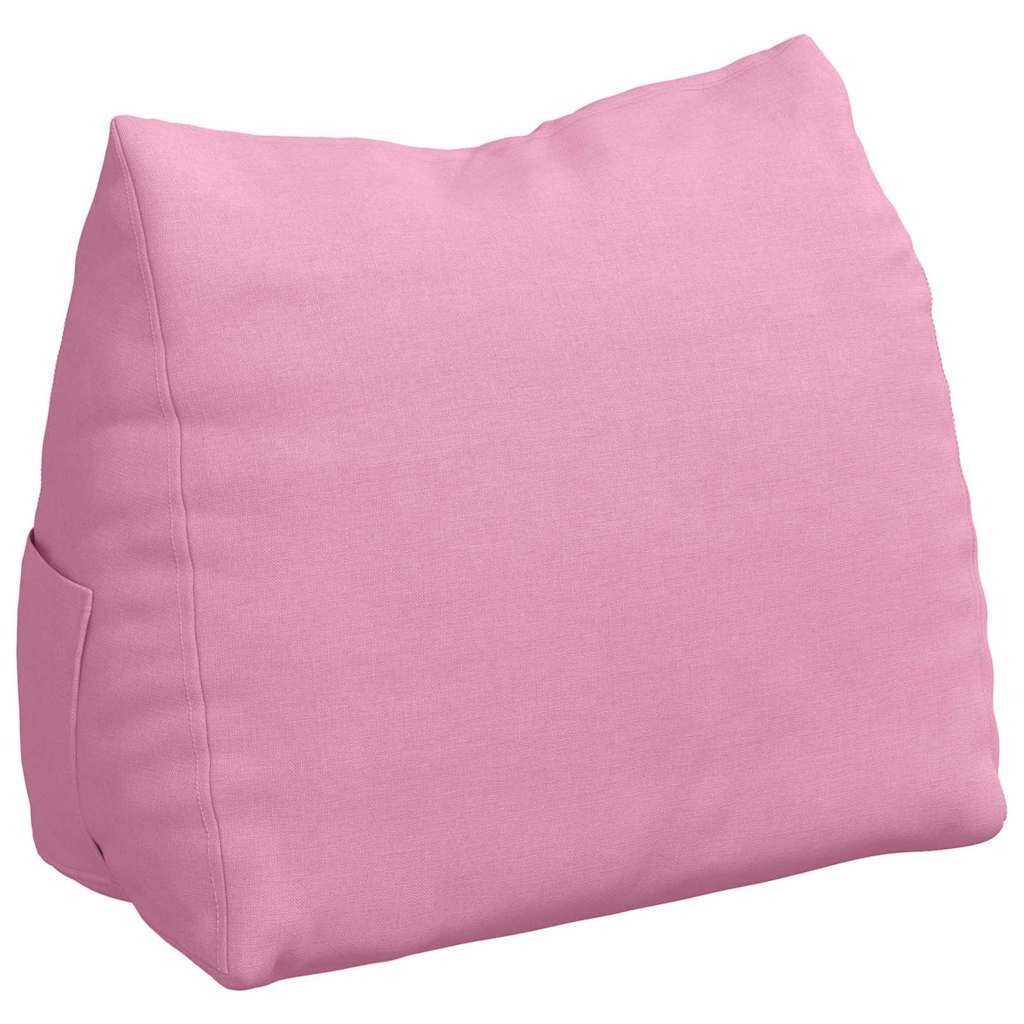 VidaXL Rugkussen Roze 45 x 20 x 35 cm Stof