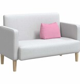 VidaXL Rugkussen Roze 45 x 20 x 35 cm Stof