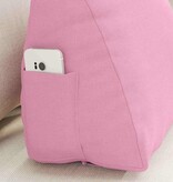 VidaXL Rugkussen Roze 45 x 20 x 35 cm Stof