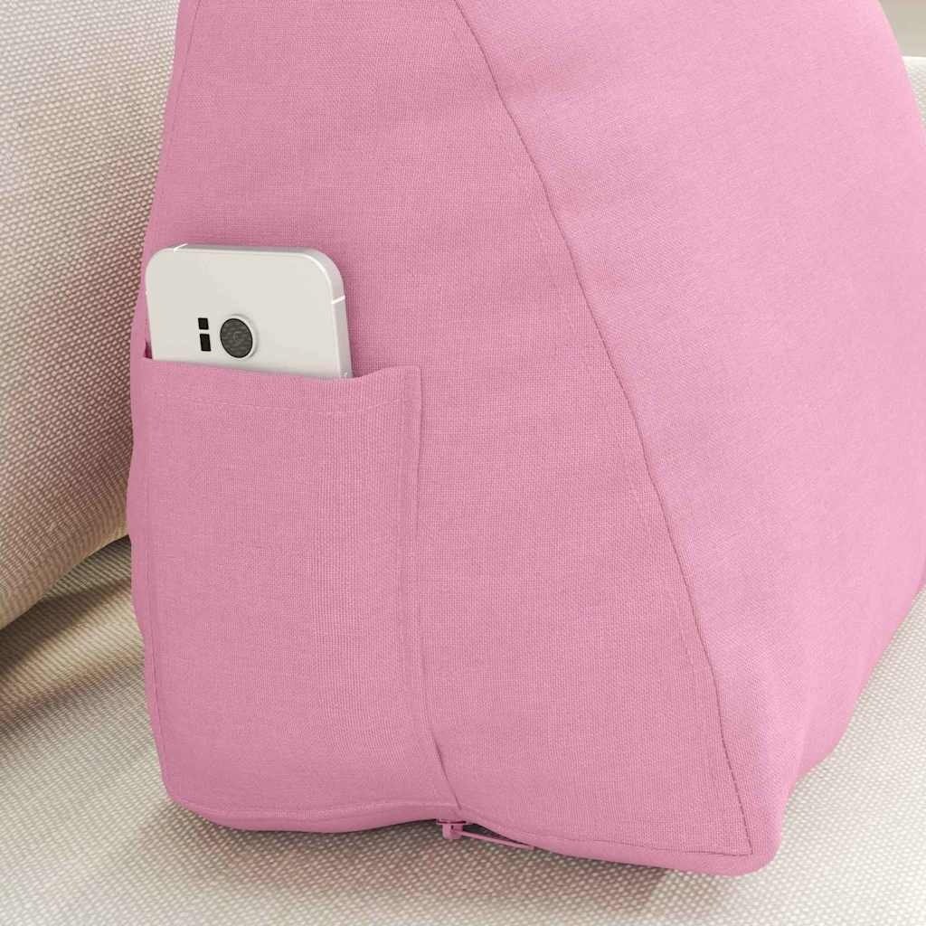 VidaXL Rugkussen Roze 45 x 20 x 35 cm Stof