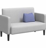 VidaXL Rugkussen Jeans Blauw 45 x 20 x 35 cm Stof