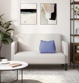 VidaXL Rugkussen Jeans Blauw 45 x 20 x 35 cm Stof