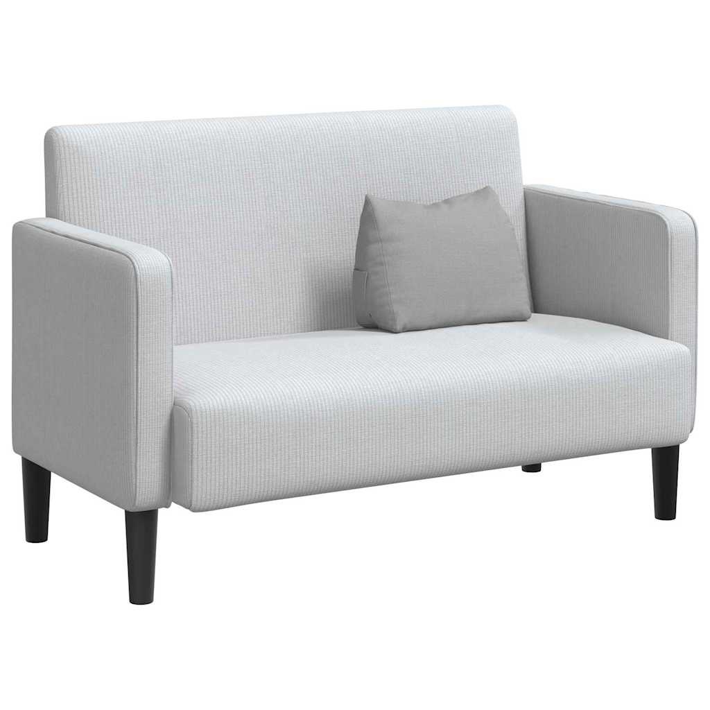 VidaXL Rugkussen Wolkengrijs 45 x 20 x 35 cm Stof