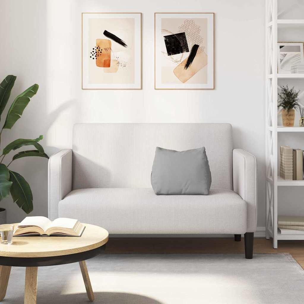 VidaXL Rugkussen Wolkengrijs 45 x 20 x 35 cm Stof