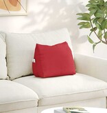 VidaXL Rugkussen Rood 45 x 20 x 35 cm Stof