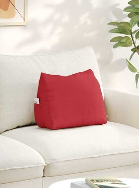VidaXL Rugkussen Rood 45 x 20 x 35 cm Stof