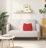 VidaXL Rugkussen Rood 45 x 20 x 35 cm Stof