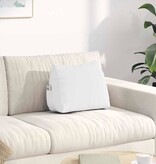 VidaXL Rugkussen Wit 45 x 20 x 35 cm Stof