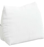 VidaXL Rugkussen Wit 45 x 20 x 35 cm Stof