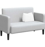 VidaXL Rugkussen Wit 45 x 20 x 35 cm Stof