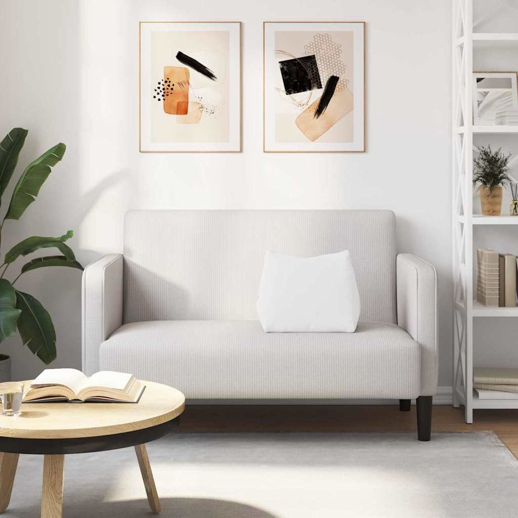 VidaXL Rugkussen Wit 45 x 20 x 35 cm Stof