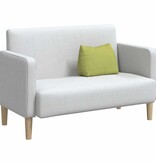 VidaXL Rugkussen Lichtgroen 45 x 20 x 35 cm Stof