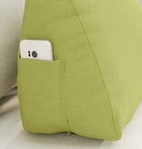 VidaXL Rugkussen Lichtgroen 45 x 20 x 35 cm Stof