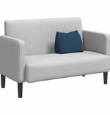 VidaXL Rugkussen Blauw 45 x 20 x 35 cm Stof