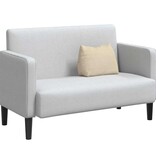 VidaXL Rugkussen Crème 45 x 20 x 35 cm Stof