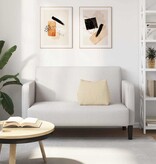 VidaXL Rugkussen Crème 45 x 20 x 35 cm Stof