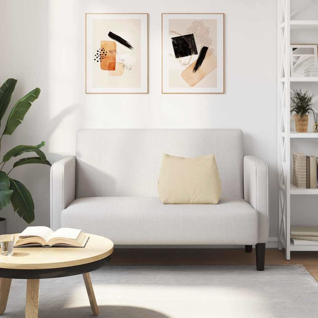 VidaXL Rugkussen Crème 45 x 20 x 35 cm Stof