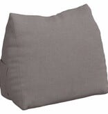 VidaXL Rugkussen Taupe 45 x 20 x 35 cm Stof