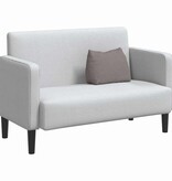 VidaXL Rugkussen Taupe 45 x 20 x 35 cm Stof