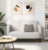 VidaXL Rugkussen Taupe 45 x 20 x 35 cm Stof