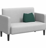 VidaXL Rugkussen Donkergroen 45 x 20 x 35 cm Stof