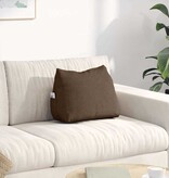 VidaXL Rugkussen Bruin 45 x 20 x 35 cm Stof