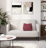 VidaXL Rugkussen Wijnrood 45 x 20 x 35 cm Stof