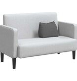 VidaXL Rugkussen Donkergrijs 45 x 20 x 35 cm Stof