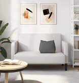 VidaXL Rugkussen Donkergrijs 45 x 20 x 35 cm Stof