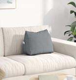 VidaXL Rugkussen Lichtgrijs 45 x 20 x 35 cm Stof