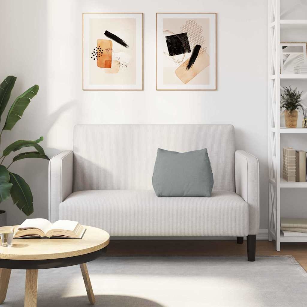 VidaXL Rugkussen Lichtgrijs 45 x 20 x 35 cm Stof